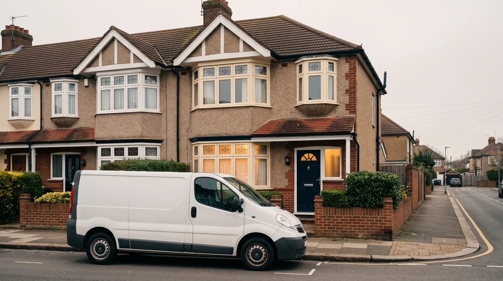 Electrician arriving at a home in Welling