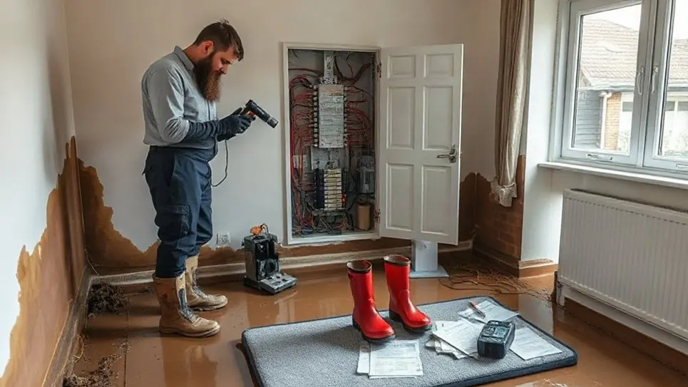 Flood-Damaged Electrics in Welling