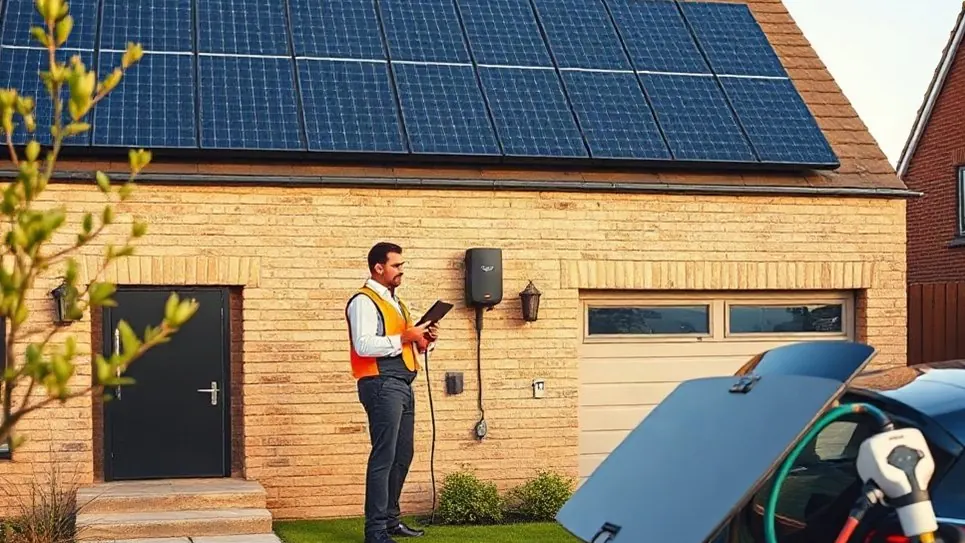 Solar Panels and Battery Storage in Welling